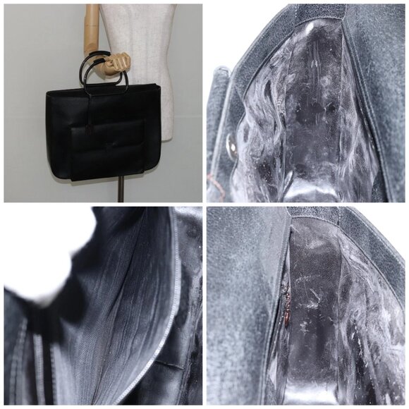 GUCCI Hand Bag Leather Black - Picture 16 of 16